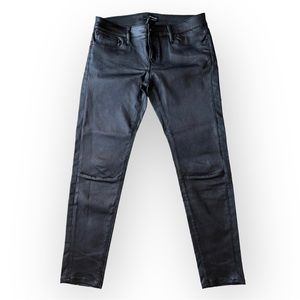 THE KOOPLES Leather Front Skinny Jeans